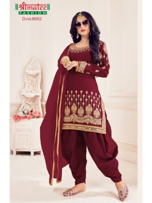 maroon battalion silk based beautiful patial suit, suit with thread embroidery and real mirror hand work fitting, shreematee fashion real mirror patial suit